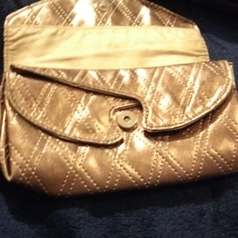 Gold multi-pocket wallet - Picture 2 of 6